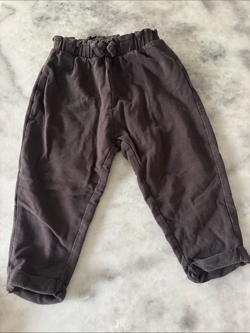 Zara Kids Brown Pull-On Jogger Pants